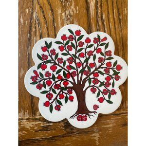 Pomagranite Tree Trivet Made in Turkey